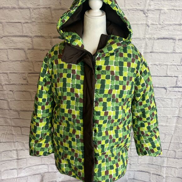 Uniqlo Marni Oversized Down All Over Print Hooded Puffer Coat Size Small - Picture 7 of 13